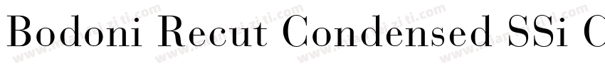 Bodoni Recut Condensed SSi Condensed Italic字体转换